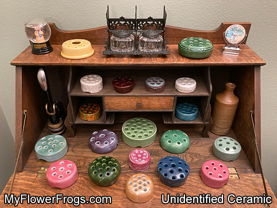 My Unidentified Ceramic Flower Frog Collection